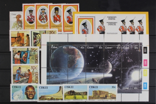 Südafrika-Ciskei, MiNr. 87-109, Jahrgang 1986, postfrisch