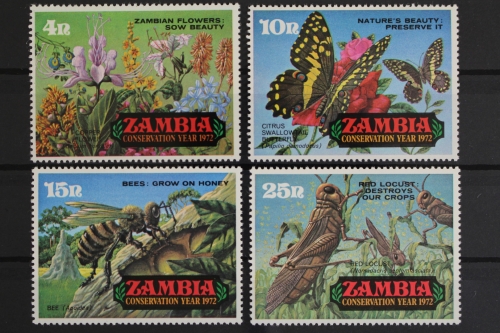 Sambia, MiNr. 89-92, Bienen, postfrisch
