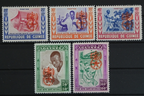 Guinea, MiNr. 95-99 b, postfrisch