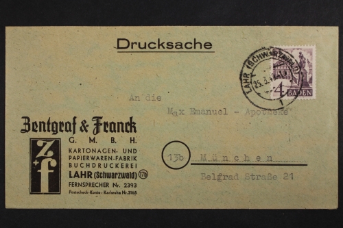 Lahr, Zentgraf & Franck Kartonagen, 1949