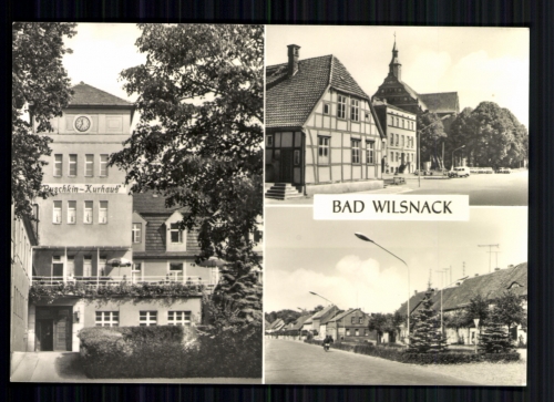 Bad Wilsnack Kr. Perleberg, Puschkin-Kurhaus, Markt, Thälmannstraße