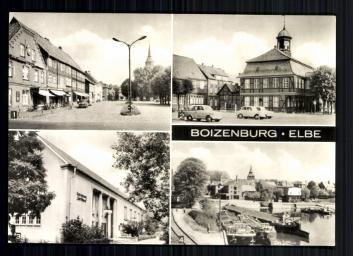 Boizenburg Kr. Hagenow, Rathaus, Kulturhaus "Kurt Bürger", Hafen