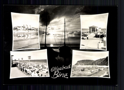 Binz, Rügen, 4 Bilderkarte