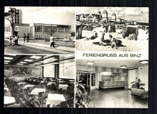 Binz, Rügen, Restaurant "Rügen", Strand, Erholungsheim "Arkona"
