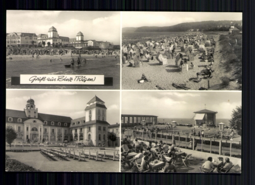 Binz, Rügen, 4 Bilderkarte