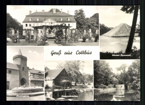 Cottbus, Museum, Wasser-Pyramide, Spreewehrmühle, Lindenpforte