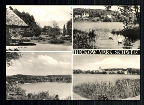 Buckow/Märk. Schweiz, Stadtpark, Griepensee, Schermützelsee, Buckow-See