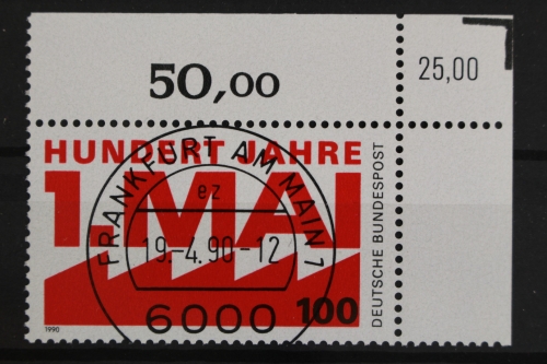 Deutschland (BRD), MiNr. 1459, Ecke rechts oben, Kbwz, VS F/M