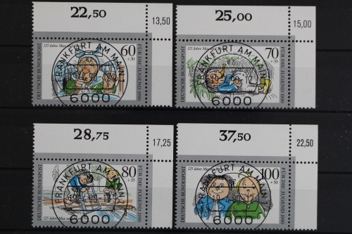 Deutschland (BRD), MiNr. 1455-1458, Ecke rechts oben, Kbwz, VS F/M