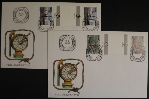 Aland, MiNr. 131-132, Zwischenstegpaare, FDC