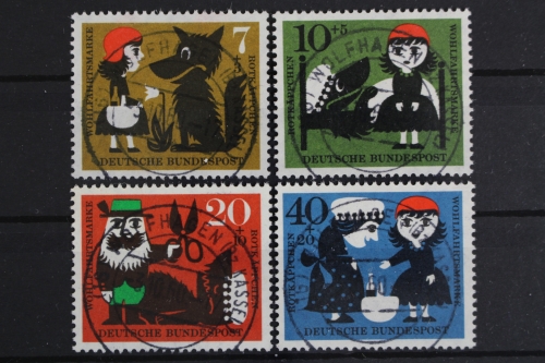 Deutschland (BRD), MiNr. 340-343, zentrische Stempel