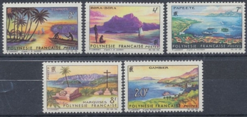 Französisch-Polynesien, MiNr. 38-42, postfrisch