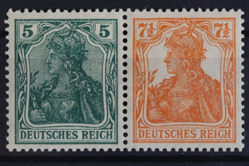 Deutsches Reich, MiNr. W 5, Falz