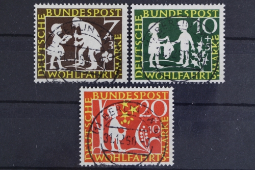 Deutschland (BRD), MiNr. 322, 323, 324, zentr. Berlin 61, gestempelt