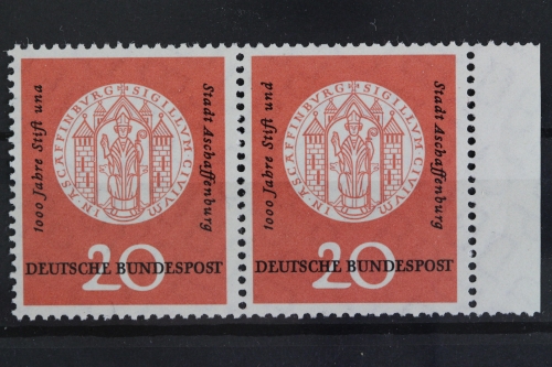Deutschland (BRD), MiNr. 255 PLF I, waag. Paar, postfrisch