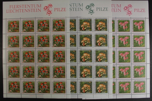 Liechtenstein, MiNr. 1252-1254, Kleinbögen, postfrisch
