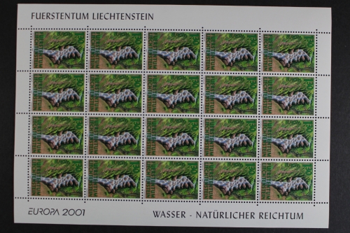Liechtenstein, MiNr. 1255, Kleinbogen, postfrisch