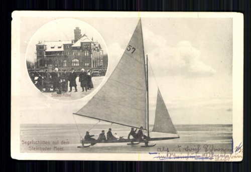 Steinhude am Meer, Strandhotel, Segelschlitten