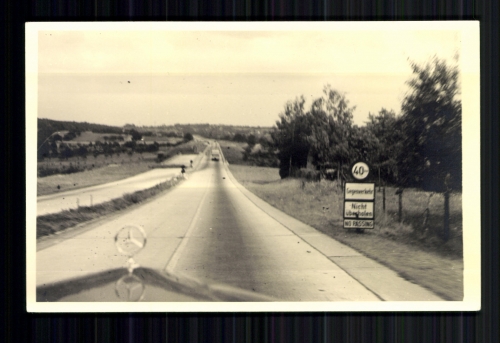 Autobahnbaustelle, Mercedes