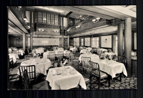 Elekro-Schiff "Patria" der Hamburg-Amerika Linie, Speisesaal Klasse 1