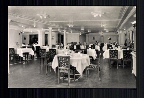 D. "Hansa" der Hamburg-Amerika Linie, Speisesaal der Touristenklasse