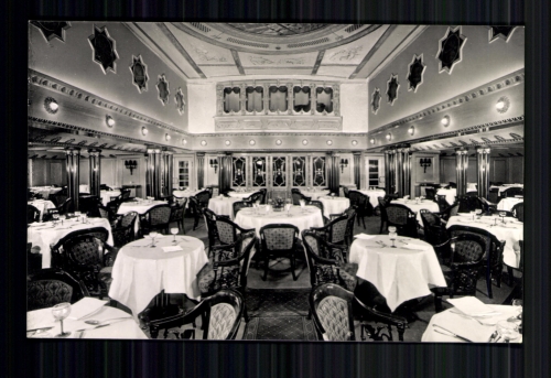 D. "Hansa" der Hamburg-Amerika Linie, Speisesaal 1. Klasse