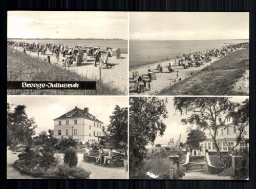 Breege-Juliusruh, Rügen, Strand, Blick zur Promenade
