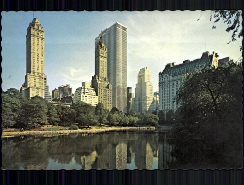 USA, New York City, Central Park, Hotels and General Motors Building