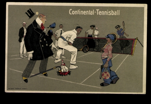 Continental-Tennisball, Tennisplatz, Scherz, Werbung