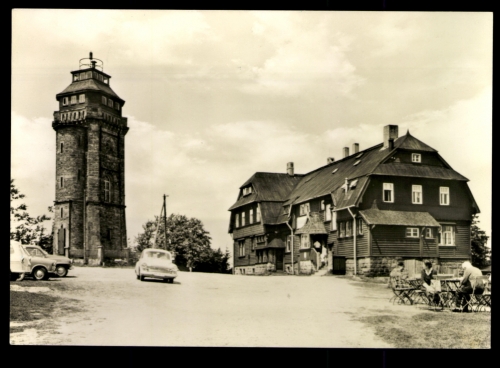 Auersberg/Erzgeb., HO-Berghotel und Aussichtsturm