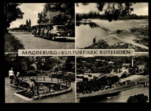 Magdeburg, Kulturpark Rotehorn, Cracauer Wasserfall, Salzquelle
