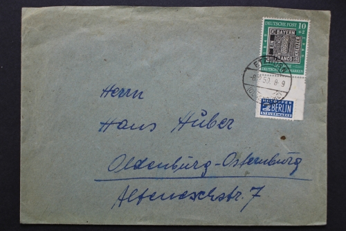 Deutschland, MiNr. 113 auf Ortsbrief