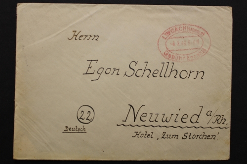 Limbach (Sachsen), Gebühr bezahlt vom 6.2.46