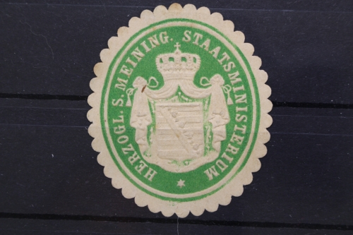Herzogl. S. Meining Staatsministerium, Siegelmarke