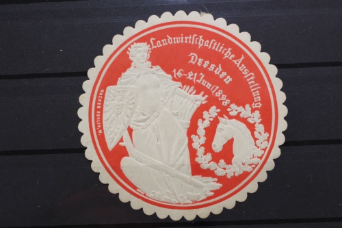 Dresden, Landwirtschaftliche Ausstellung 1898, Siegelmarke