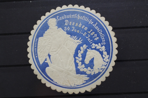 Dresden, Landwirtschaftliche Ausstellung 1898, Siegelmarke
