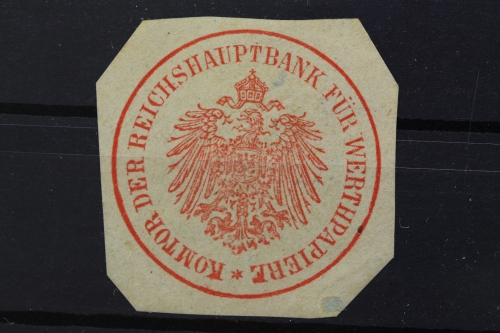 Komtor der Reichshauptbank für Werthpapiere, Siegelmarke