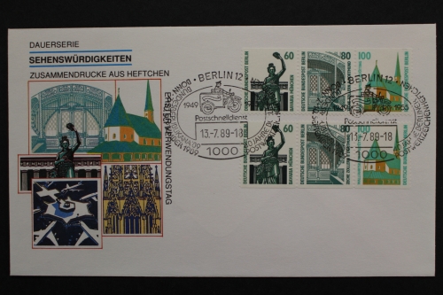 Berlin, MiNr. W 95 + W 96 ESST Berlin, FDC
