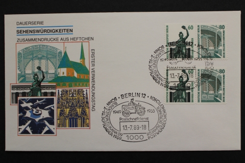 Berlin, MiNr. W 93 + W 94, ESST Berlin, FDC