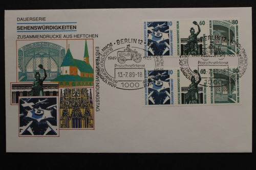 Berlin, MiNr. W 91 + W 92, ESST Berlin, FDC