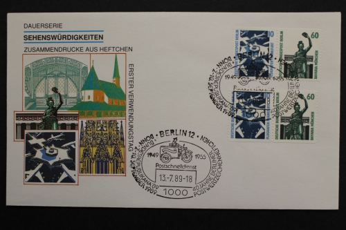 Berlin, MiNr. W 89 + W 90, ESST Berlin, FDC