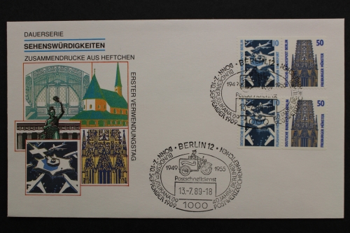 Berlin, MiNr. W 89 + W 90, ESST Berlin, FDC
