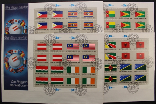 UNO - New York, MiNr. 397-412, ZD-Bogen, ESST, FDC