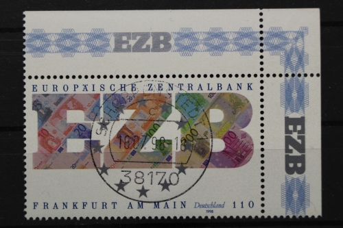 Deutschland (BRD), MiNr. 2000, Ecke re. oben, zentrischer Stempel, EST