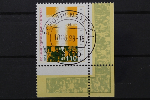 Deutschland (BRD), MiNr. 1995, Ecke re. unten, zentrischer Stempel, EST