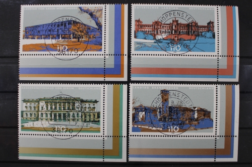 Deutschland, MiNr. 1974-1977, Ecken re. unten, zentrische Stempel, EST