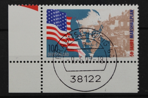 Deutschland (BRD), MiNr. 1926, Ecke li. unten, zentrischer Stempel, EST