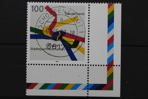 Deutschland (BRD), MiNr. 1917, Ecke re. unten, zentrischer Stempel, EST