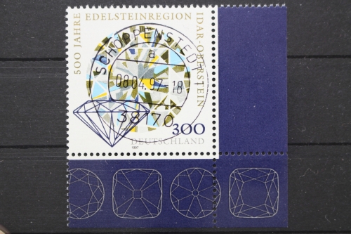 Deutschland (BRD), MiNr. 1911, Ecke re. unten, zentrischer Stempel, EST