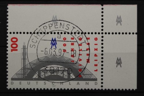 Deutschland (BRD), MiNr. 1905, Ecke re. oben, zentrischer Stempel, EST